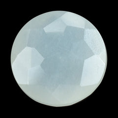 WHITE MOONSTONE (MILKY) IRREGULAR CUT BRIOLETTE ROUND 8.00X8.00 MM 1.57 Cts.
