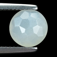 WHITE MOONSTONE (MILKY) IRREGULAR CUT BRIOLETTE ROUND 8.00X8.00 MM 1.57 Cts.