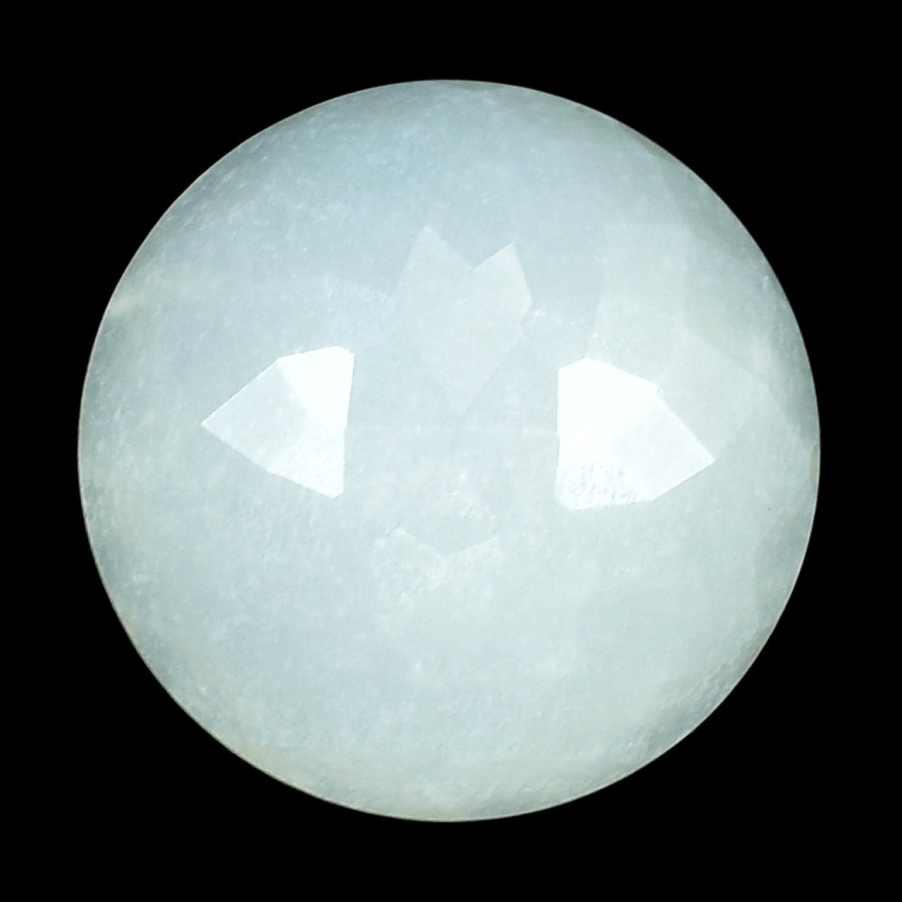 WHITE MOONSTONE (MILKY) FLOWER CUT ROUND 12.00X12.00 MM 6.08 Cts.