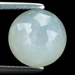 WHITE MOONSTONE (MILKY) FLOWER CUT ROUND 12.00X12.00 MM 6.08 Cts.