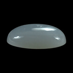 WHITE MOONSTONE (MILKY) PLAIN OVAL CAB 11.00X9.00 MM 2.68 Cts.