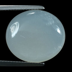 WHITE MOONSTONE (MILKY) PLAIN OVAL CAB 18.00X16.00 MM 11.02 Cts.