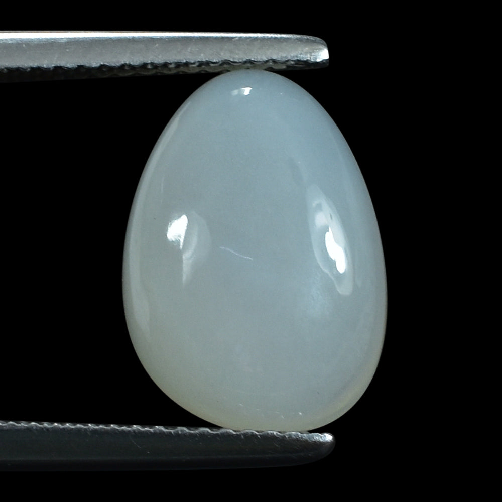WHITE MOONSTONE (MILKY) PLAIN PEARISH CAB 14.00X10.00 MM 4.2 Cts.
