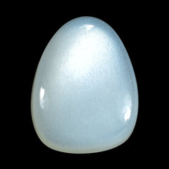 WHITE MOONSTONE (MILKY)  PLAIN PEARISH CAB 10.50X8.00 MM 2.04 Cts.
