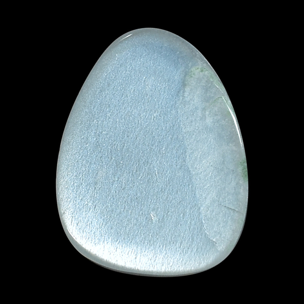 WHITE MOONSTONE (MILKY)  PLAIN PEARISH CAB 10.50X8.00 MM 2.04 Cts.