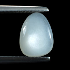 WHITE MOONSTONE (MILKY)  PLAIN PEARISH CAB 10.50X8.00 MM 2.04 Cts.