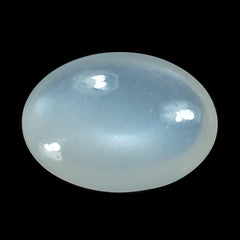WHITE MOONSTONE (MILKY)  LENTIL OVAL 7.90X5.70 MM 0.93 Cts.
