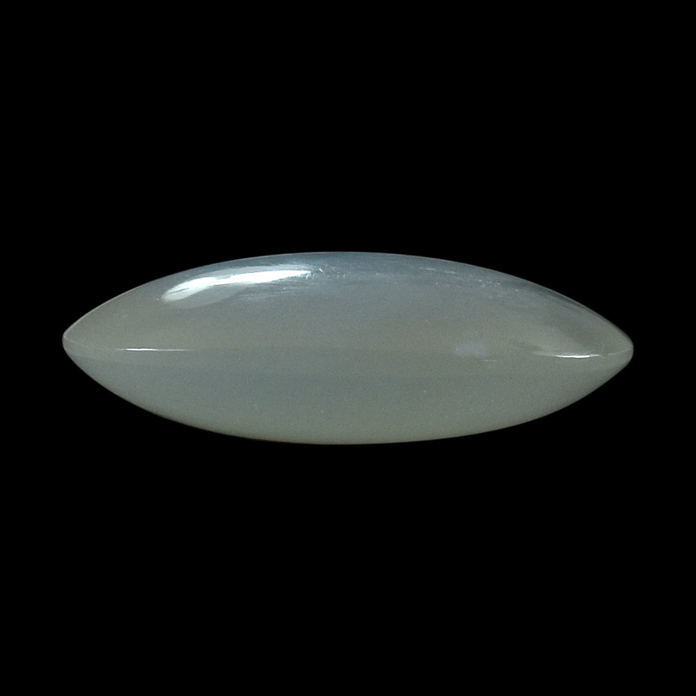 WHITE MOONSTONE (MILKY)  LENTIL OVAL 18.00X13.00 MM 8.82 Cts.