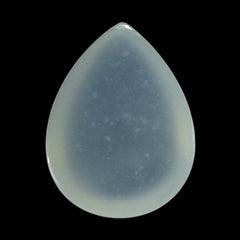 WHITE MOONSTONE (MILKY) PLAIN PEAR CAB 8.00X6.00 MM 1.07 Cts.
