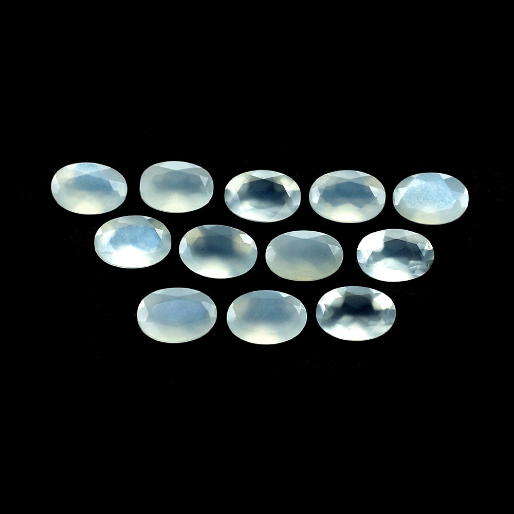 WHITE MOONSTONE (MILKY) CUT OVAL 6.00X4.00 MM 0.43 Cts.