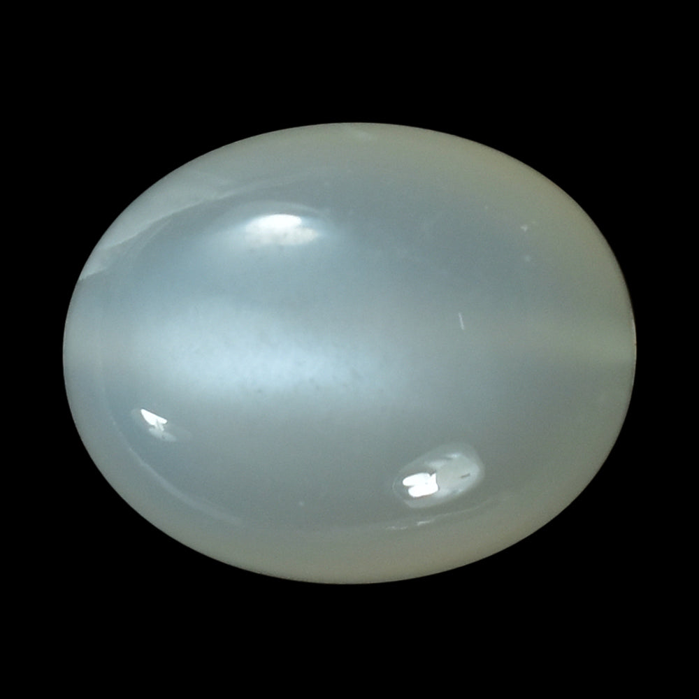 WHITE MOONSTONE (MILKY) PLAIN OLIVE (BON BON)  FULL DRILL 1.00MM 14.80X11.90 MM 11.66 Cts.