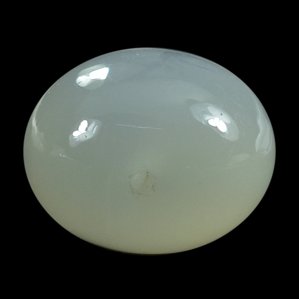 WHITE MOONSTONE (MILKY) PLAIN OLIVE (BON BON)  FULL DRILL 1.00MM 14.80X11.90 MM 11.66 Cts.