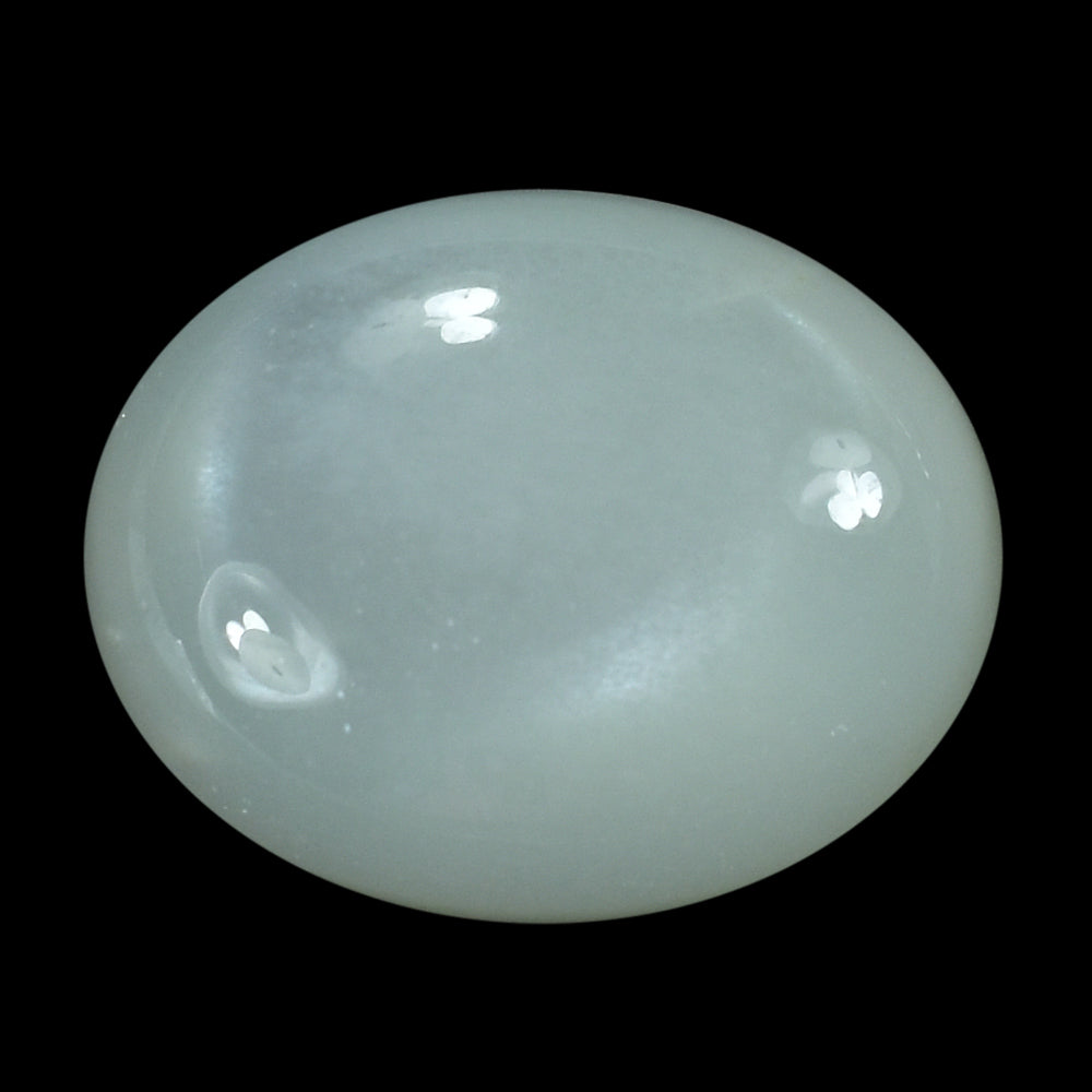 WHITE MOONSTONE (MILKY) PLAIN OLIVE (BON BON)  FULL DRILL 1.20MM 14.80X11.90 MM 11.85 Cts.