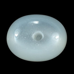 WHITE MOONSTONE (MILKY) PLAIN OLIVE (BON BON) HALF DRILL-1.20MM 10.00X8.00 MM 3.76 Cts.