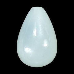 WHITE MOONSTONE (MILKY) PLAIN DROPS (TOP) HALF DRILL 1.00MM 12.00X8.00 MM 5.19 Cts.