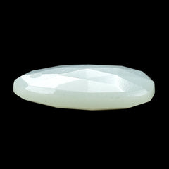 WHITE MOONSTONE (MILKY) ROSE CUT BRIOLETTE (TOP/FULL DRILL) PEARISH 15.50X12.50 MM 4.95 Cts.