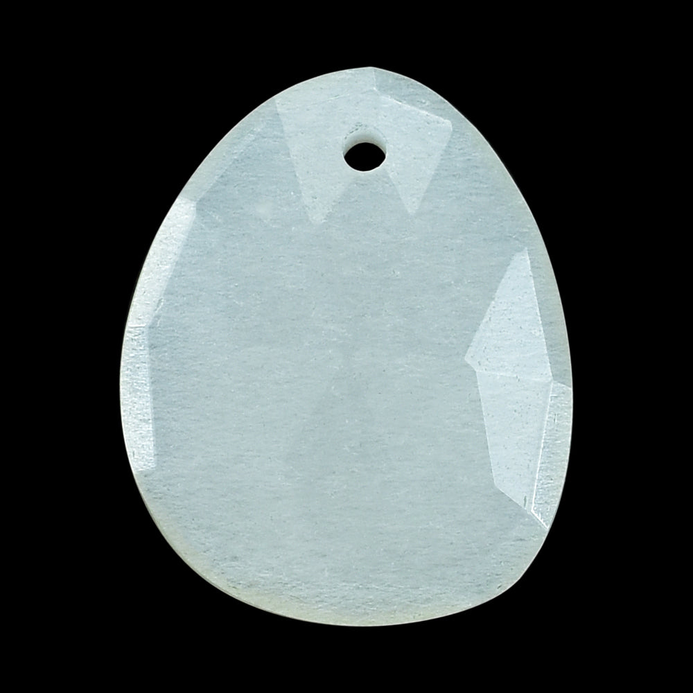 WHITE MOONSTONE (MILKY) ROSE CUT BRIOLETTE (TOP/FULL DRILL) PEARISH 15.50X12.50 MM 4.95 Cts.