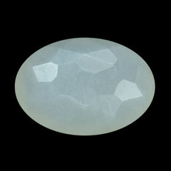 WHITE MOONSTONE (MILKY) IRREGULAR CUT BRIOLETTE OVAL 14.00X10.00 MM 5.07 Cts.