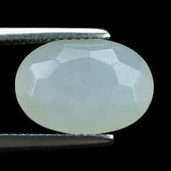 WHITE MOONSTONE (MILKY) IRREGULAR CUT BRIOLETTE OVAL 14.00X10.00 MM 5.07 Cts.