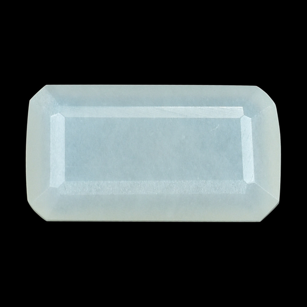 WHITE MOONSTONE (MILKY) BOTH SIDE TABLE CUT OCTAGON 13.00X7.00 MM 3.29 Cts.
