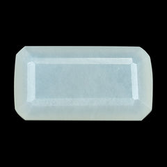 WHITE MOONSTONE (MILKY) BOTH SIDE TABLE CUT OCTAGON 13.00X7.00 MM 3.29 Cts.