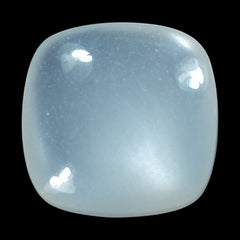WHITE MOONSTONE (MILKY) LENTIL CUSHION 8.00X8.00 MM 1.81 Cts.