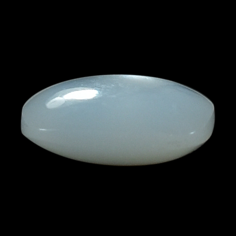 WHITE MOONSTONE (MILKY) LENTIL CUSHION 8.00X8.00 MM 1.81 Cts.