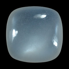 WHITE MOONSTONE (MILKY) LENTIL CUSHION 8.00X8.00 MM 1.81 Cts.