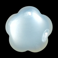 WHITE MOONSTONE (MILKY) LENTIL FLOWER 10.00X10.00 MM 2.79 Cts.