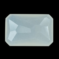 WHITE MOONSTONE (MILKY) IRREGULAR CUT BRIOLETTE OCTAGON 12.00X8.00 MM 3.43 Cts.