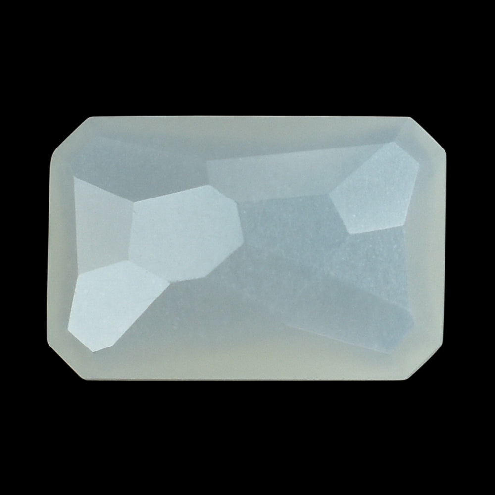 WHITE MOONSTONE (MILKY) IRREGULAR CUT BRIOLETTE OCTAGON 12.00X8.00 MM 3.43 Cts.