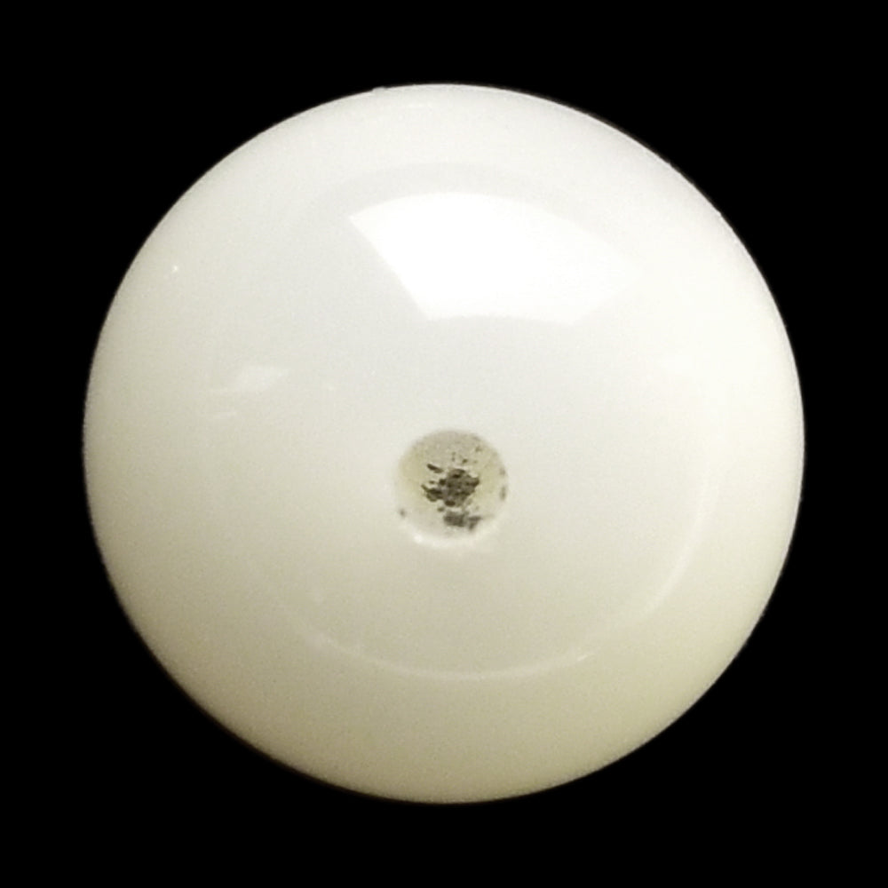 WHITE MOONSTONE (MILKY) PLAIN ROUND BALL (HALF DRILL-1.50) 9.50X9.50 MM 5.52 Cts.
