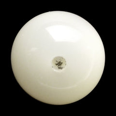 WHITE MOONSTONE (MILKY) PLAIN ROUND BALL (HALF DRILL-1.50) 9.50X9.50 MM 5.52 Cts.