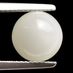 WHITE MOONSTONE (MILKY) PLAIN ROUND BALL (HALF DRILL-1.50) 9.50X9.50 MM 5.52 Cts.