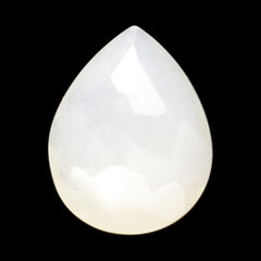 WHITE MOONSTONE (MILKY) IRREGULAR CUT BRIOLETTE PEAR 9.00X7.00 MM 1.42 Cts.