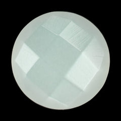 WHITE MOONSTONE (MILKY) CHECKER CUT BRIOLETTE ROUND 8.00X8.00 MM 1.79 Cts.