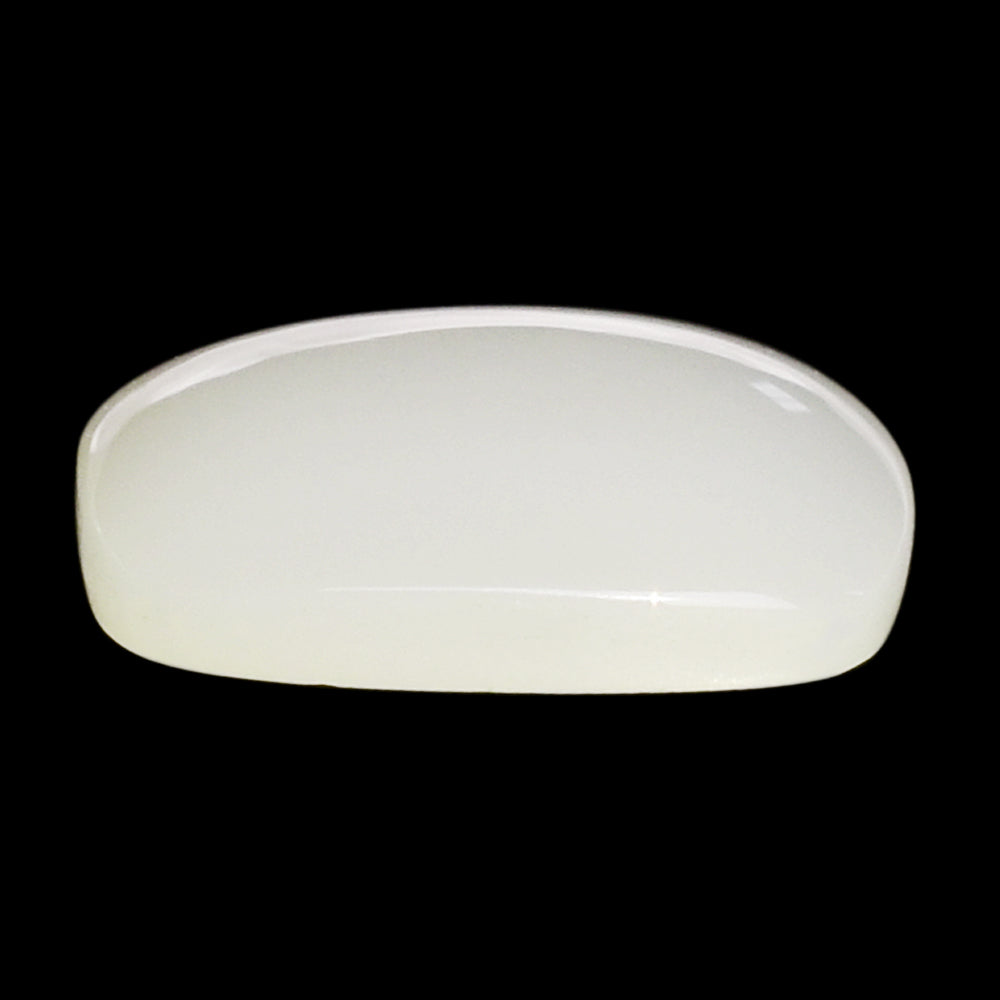 WHITE MOONSTONE (MILKY) PLAIN CUSHION CAB 12.00X12.00 MM 4.64 Cts.