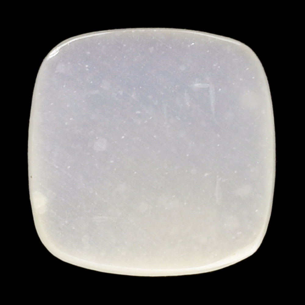 WHITE MOONSTONE (MILKY) PLAIN CUSHION CAB 12.00X12.00 MM 4.64 Cts.