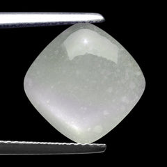 WHITE MOONSTONE (MILKY) PLAIN CUSHION CAB 12.00X12.00 MM 4.64 Cts.