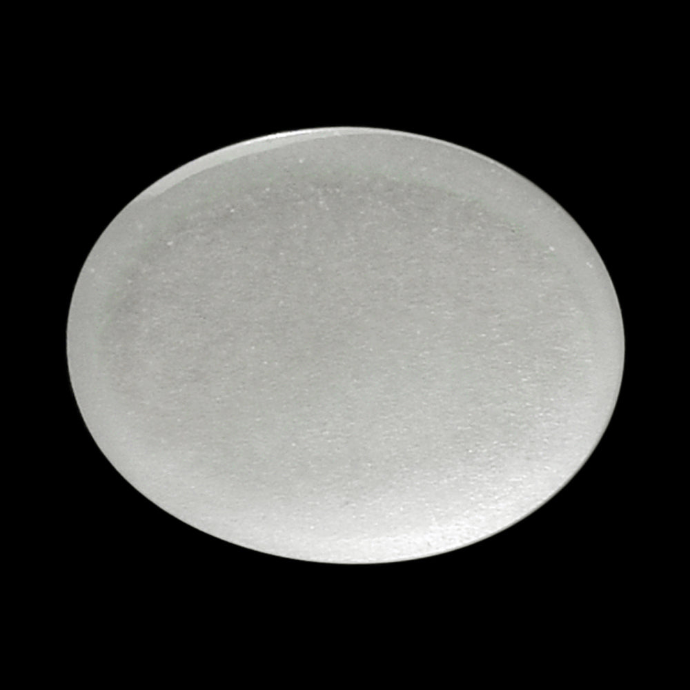 WHITE MOONSTONE (MILKY) PLAIN OVAL CAB 9.00X7.00 MM 1.21 Cts.