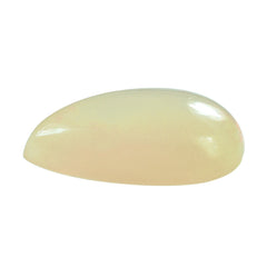 WHITE OPAL (WHITE) (MILKY) (OPAQUE) PLAIN PEAR CAB 10.00X7.00 MM 1.07 Cts.