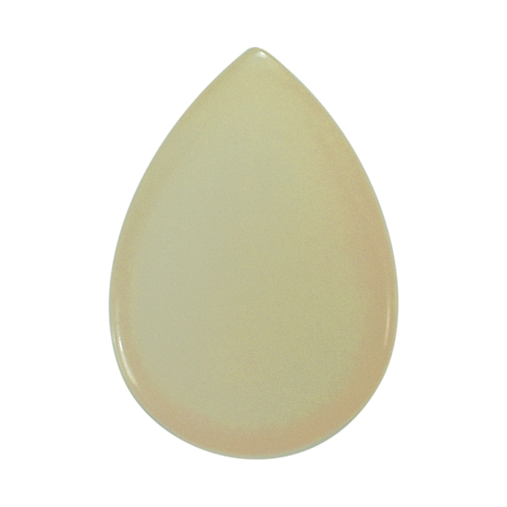 WHITE OPAL (WHITE) (MILKY) (OPAQUE) PLAIN PEAR CAB 10.00X7.00 MM 1.07 Cts.
