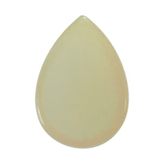 WHITE OPAL (WHITE) (MILKY) (OPAQUE) PLAIN PEAR CAB 10.00X7.00 MM 1.07 Cts.