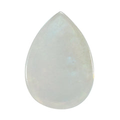WHITE OPAL (WHITE) (TRANSLUCENT)PLAIN PEAR CAB 10.00X7.00 MM 1.34 Cts.