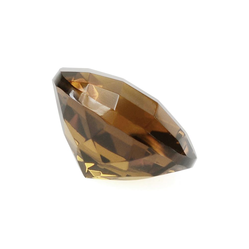 WHISKY QUARTZ CHECKER CUT ROUND 11MM 4.49 Cts.