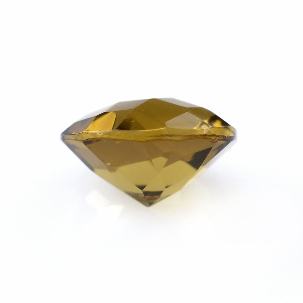 WHISKY QUARTZ CHECKER CUT ROUND 8MM 1.60 Cts.