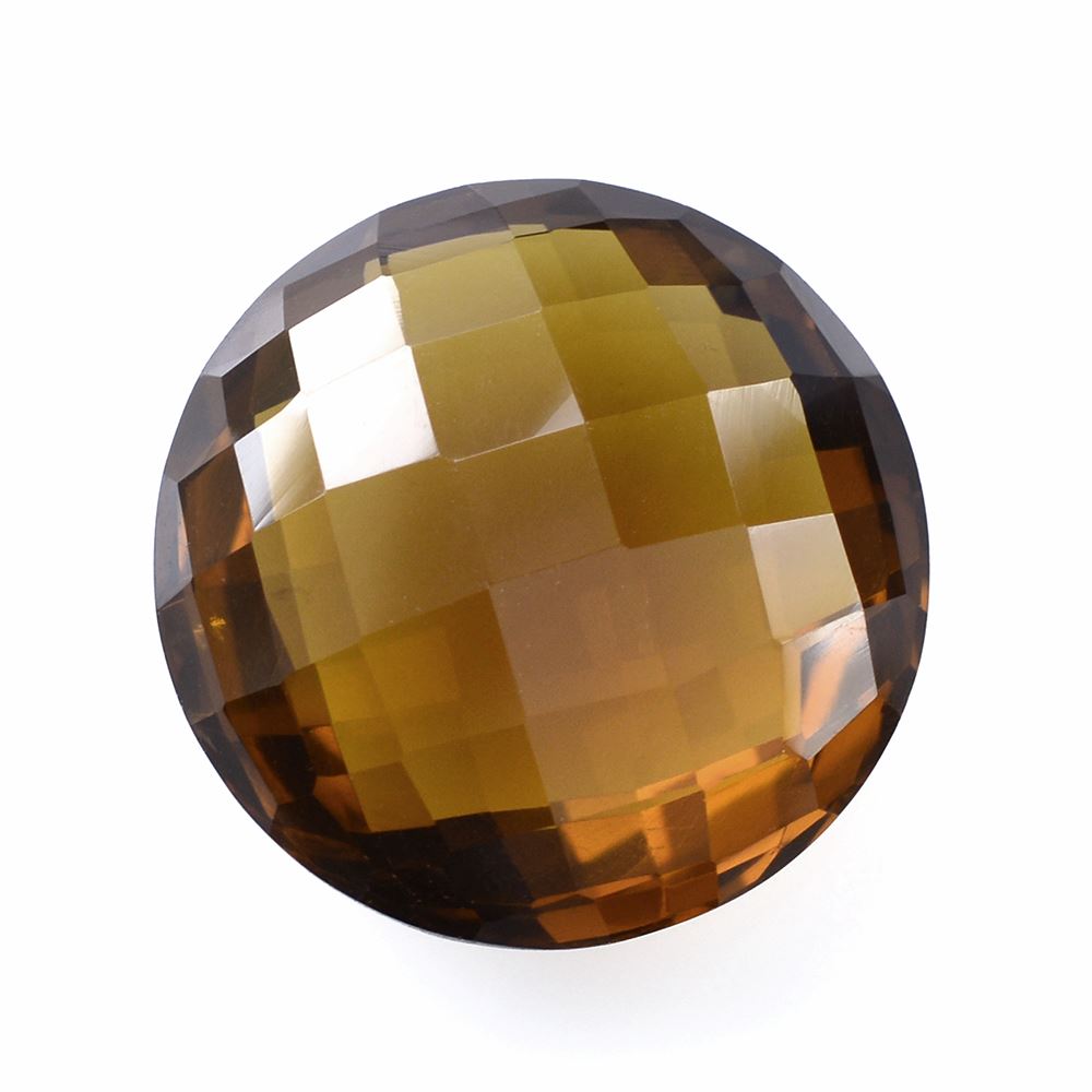 WHISKY QUARTZ BRIOLETTE ROUND 18MM 17.68 Cts.