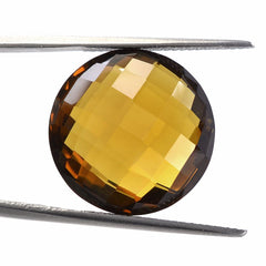 WHISKY QUARTZ BRIOLETTE ROUND 18MM 17.68 Cts.
