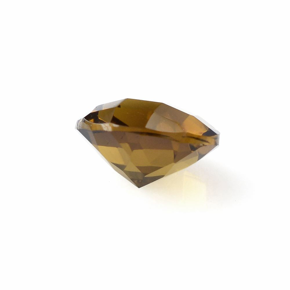WHISKY QUARTZ CHECKER CUT ROUND 8MM 1.65 Cts.