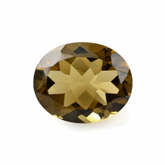 WHISKY QUARTZ CUT OVAL 12X10MM 4.34 Cts.
